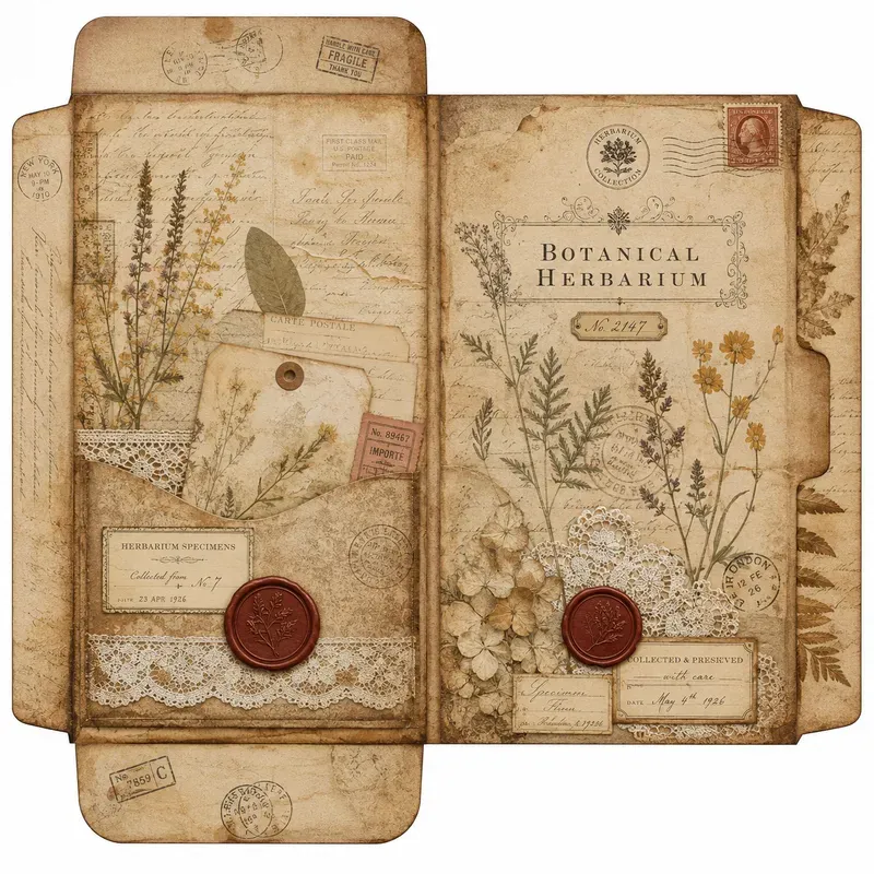 Vintage Travel Folders