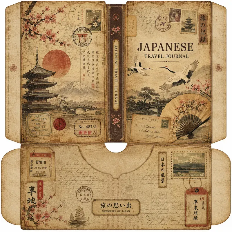 Vintage Travel Folders