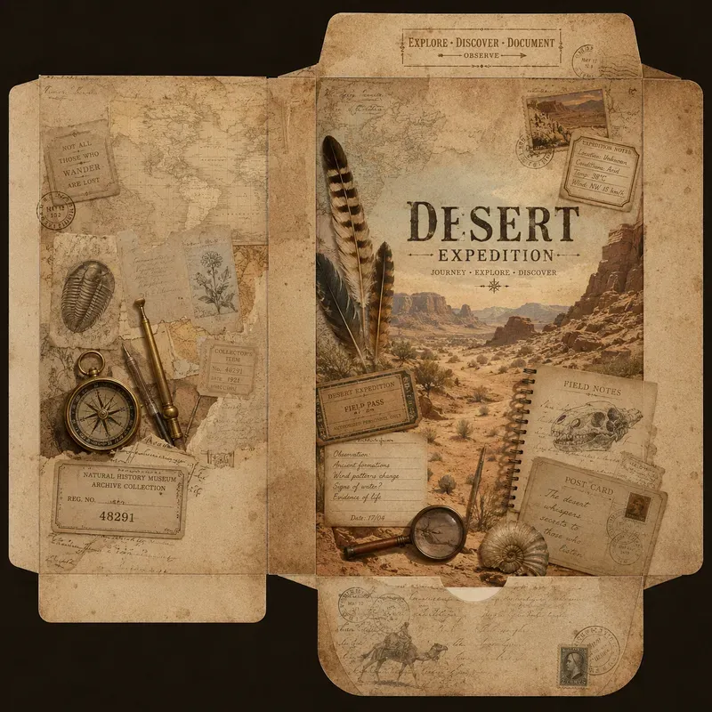 Vintage Travel Folders