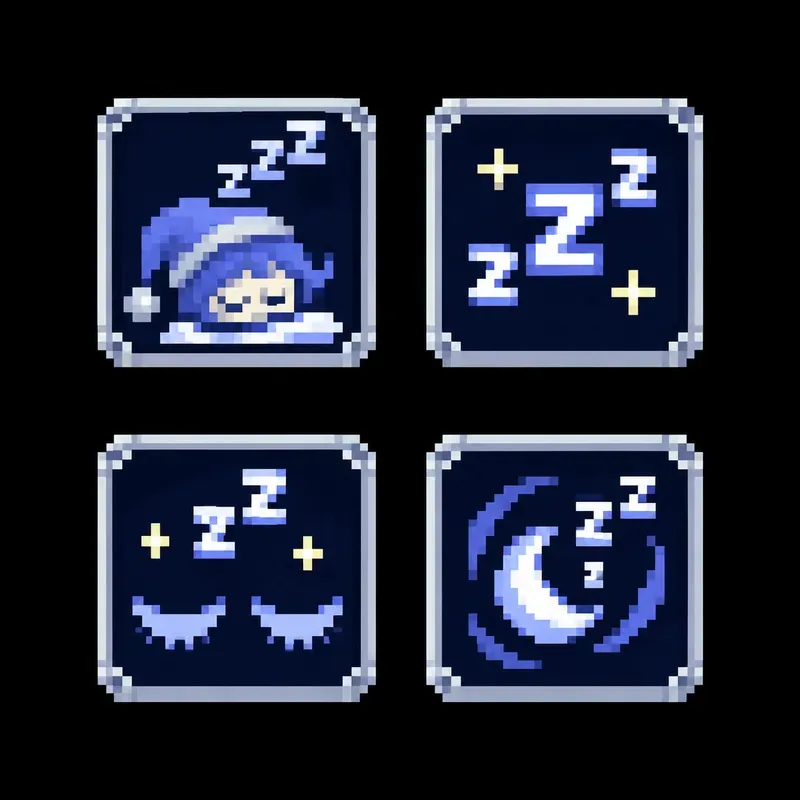 8bit RPG Buff Debuff Status Icons