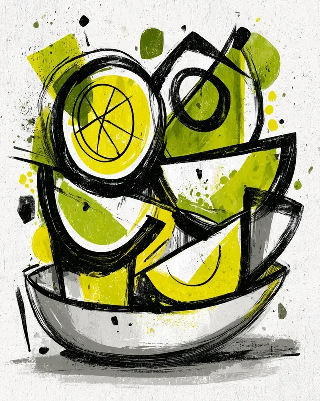 Neo Cubist Abstract Art