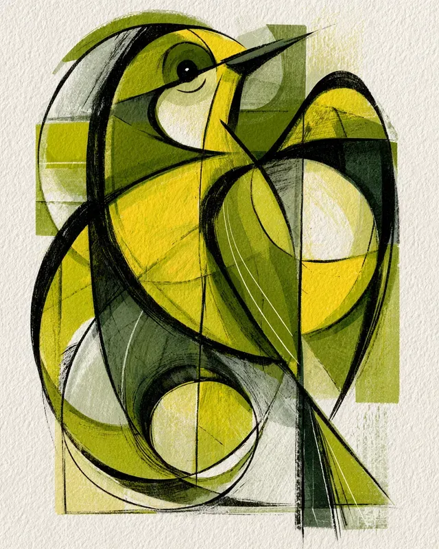Neo Cubist Abstract Art