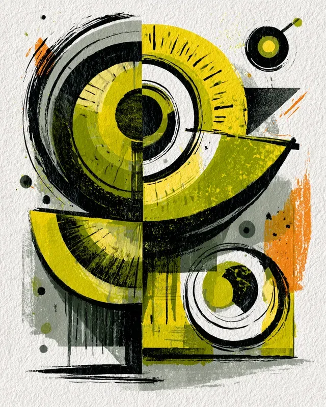 Neo Cubist Abstract Art