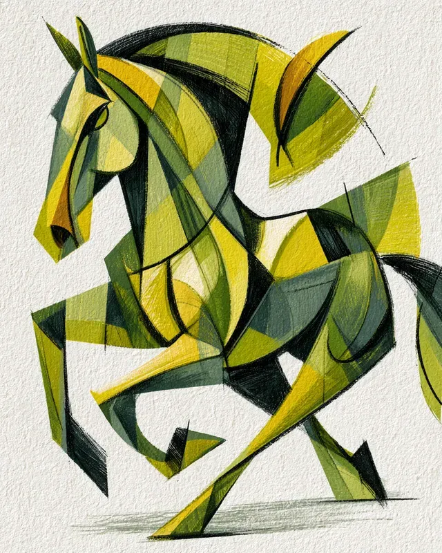 Neo Cubist Abstract Art