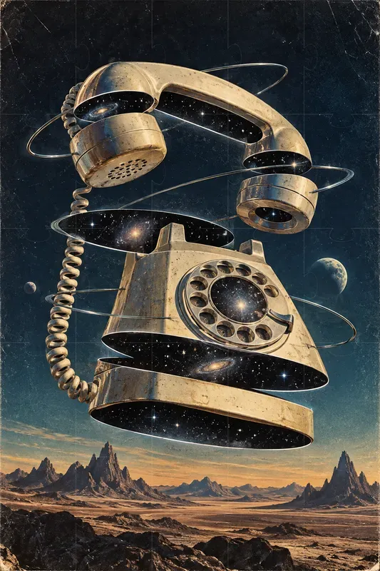 Cosmic Surreal Collage Objects