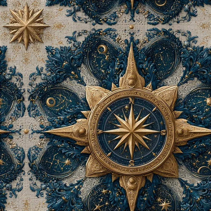 Handdrawn Celestial Repeat Patterns