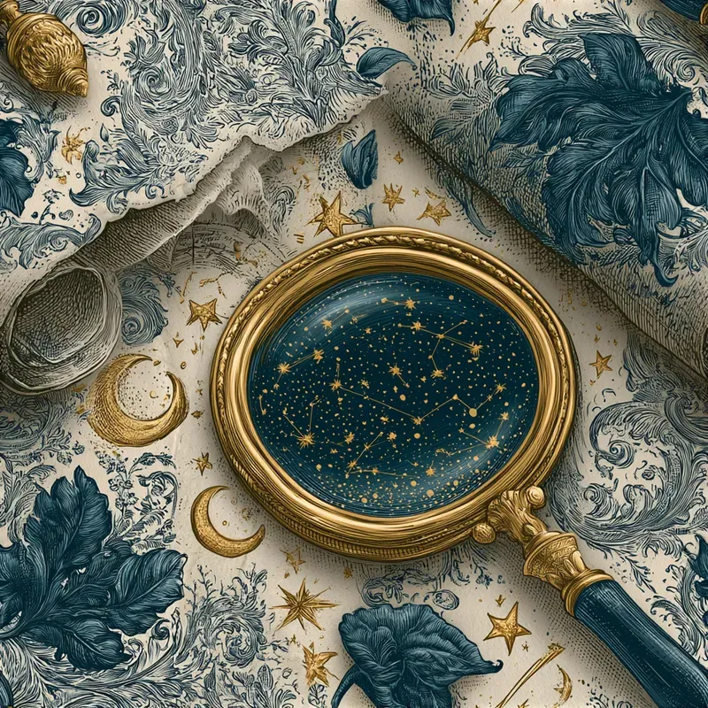 Handdrawn Celestial Repeat Patterns