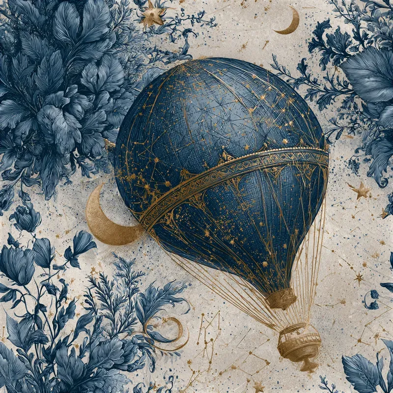 Handdrawn Celestial Repeat Patterns