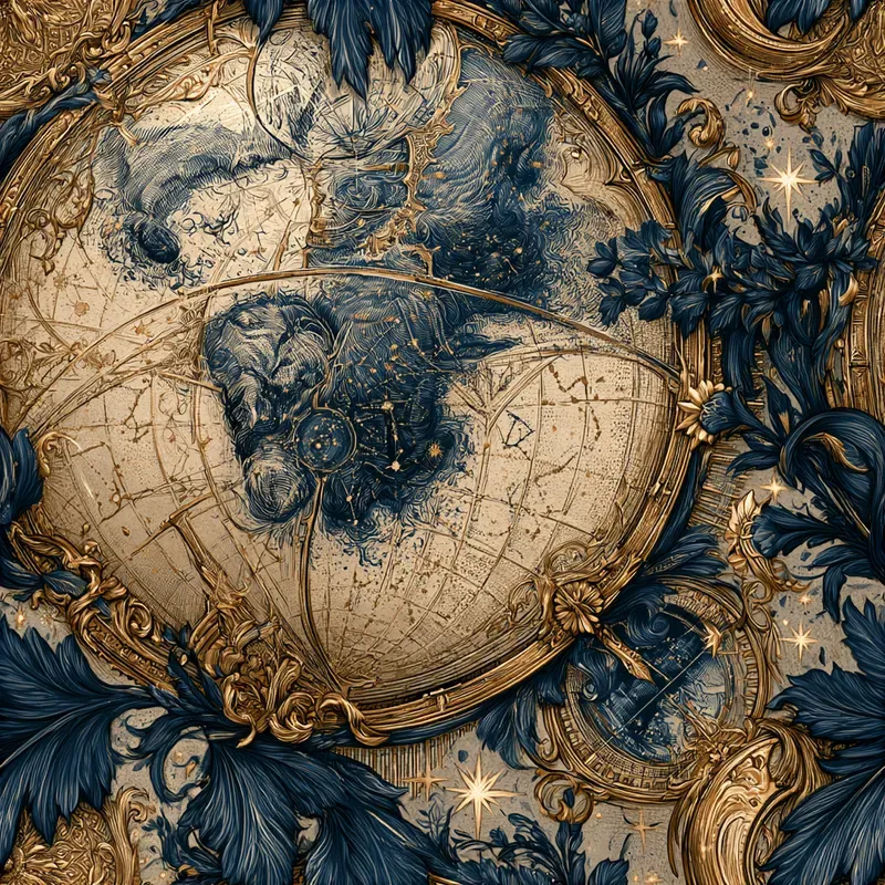 Handdrawn Celestial Repeat Patterns