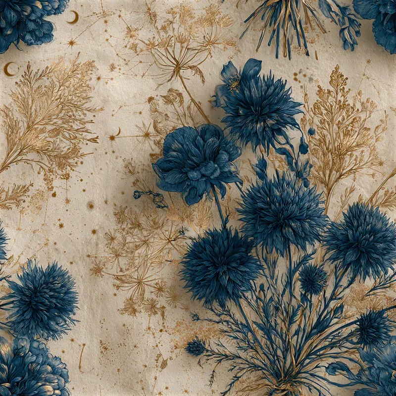 Handdrawn Celestial Repeat Patterns