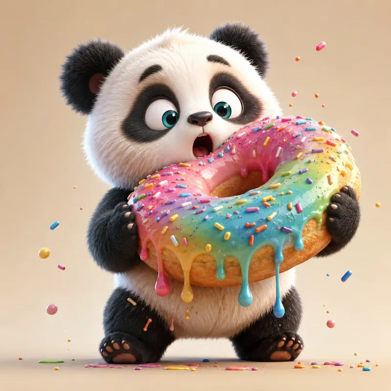 Cute Whimsical Animal Dessert Adventures
