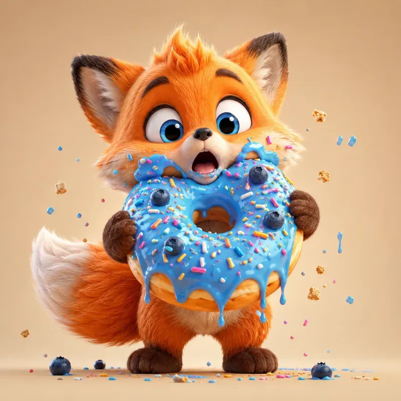 Cute Whimsical Animal Dessert Adventures