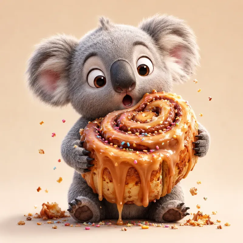 Cute Whimsical Animal Dessert Adventures