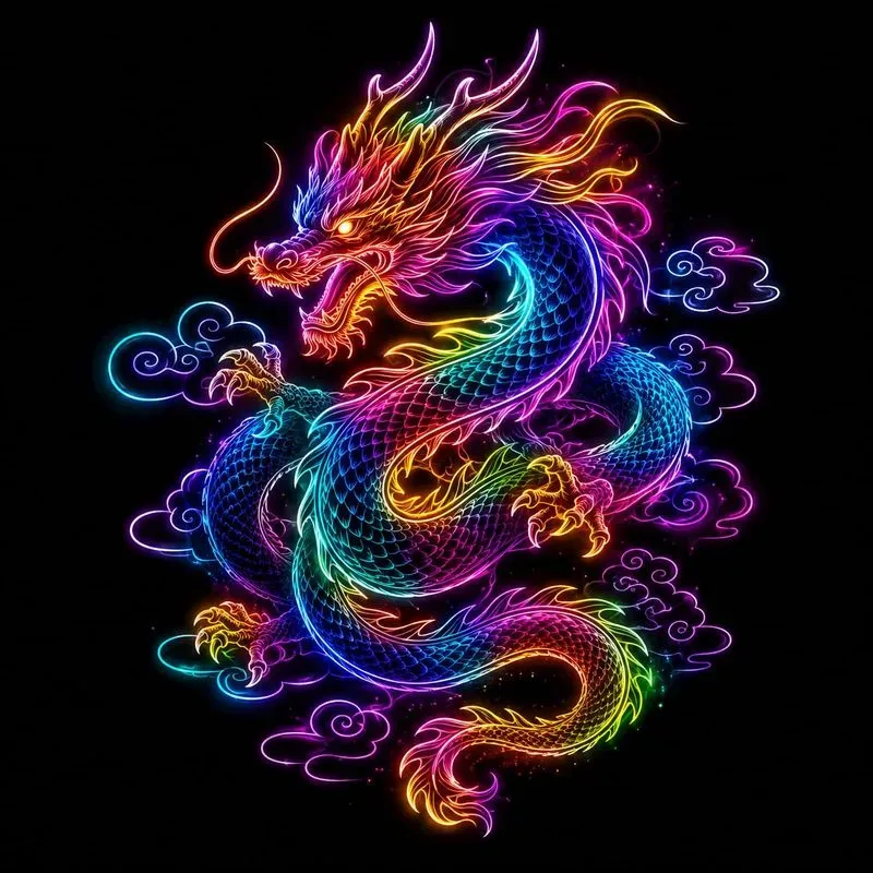 Neon Glow Line Art Creators