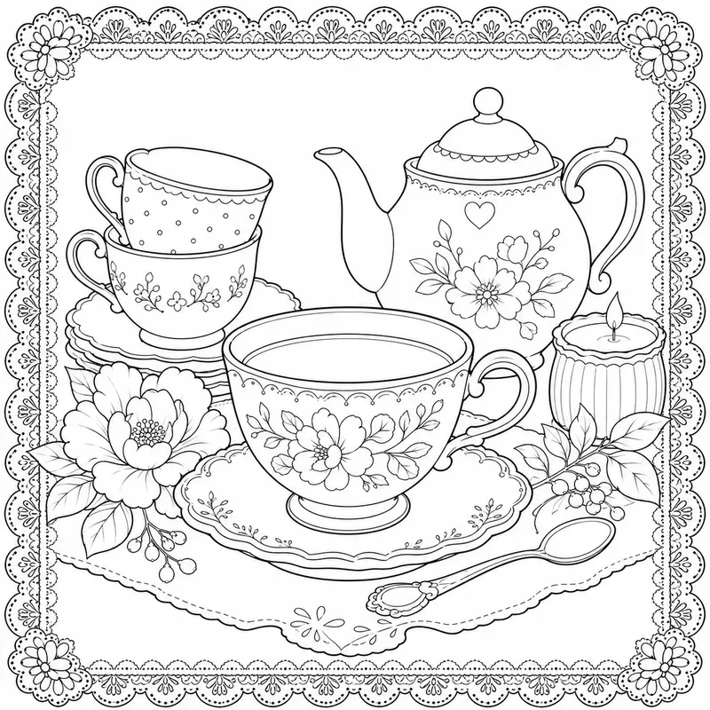 Ornamental Frame Coloring Page Builders