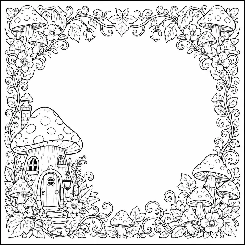 Ornamental Frame Coloring Page Builders