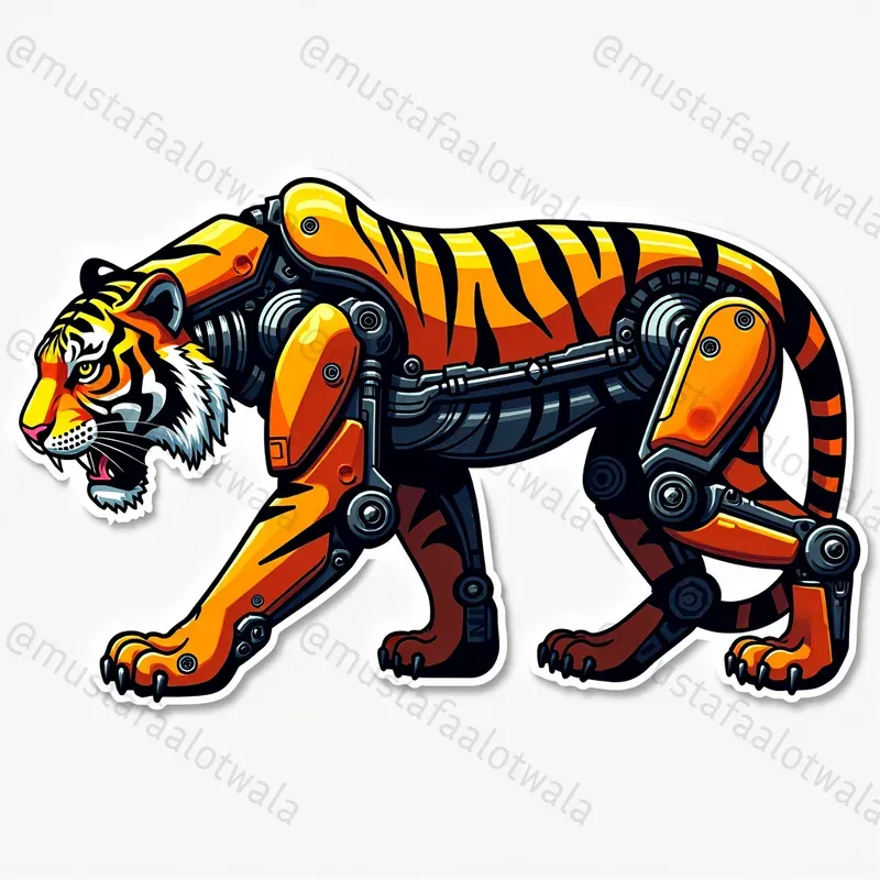 Biomechanical Fusion Evolution Stickers