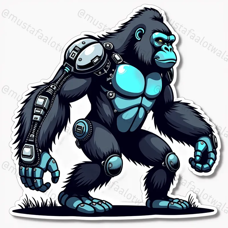 Biomechanical Fusion Evolution Stickers