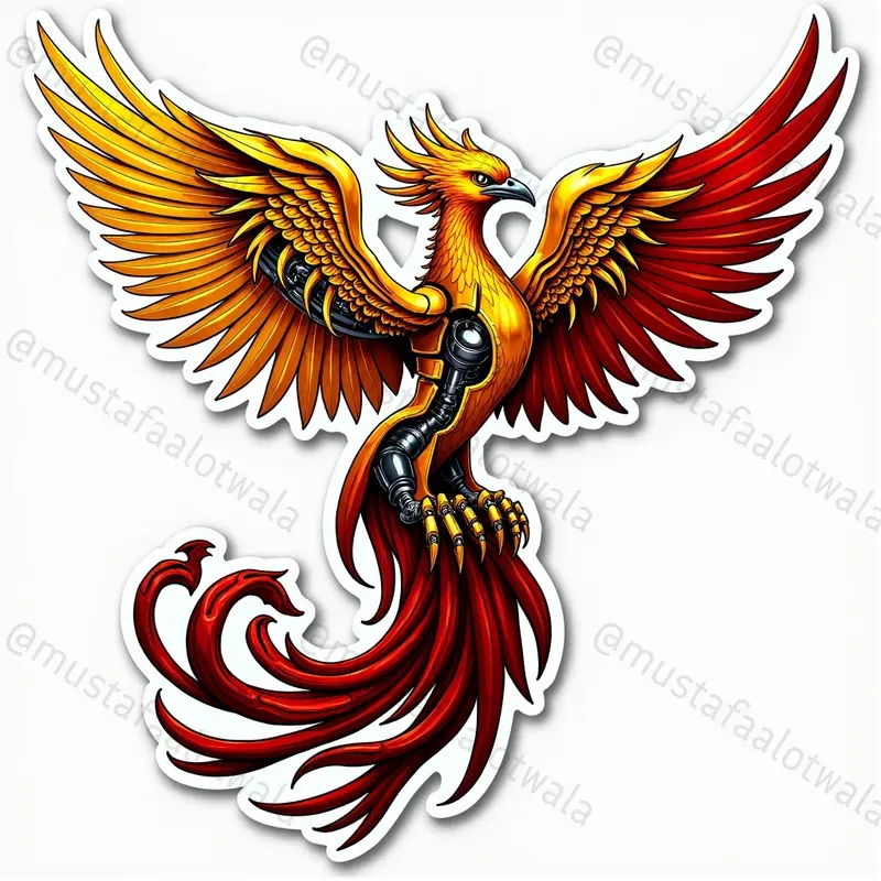 Biomechanical Fusion Evolution Stickers