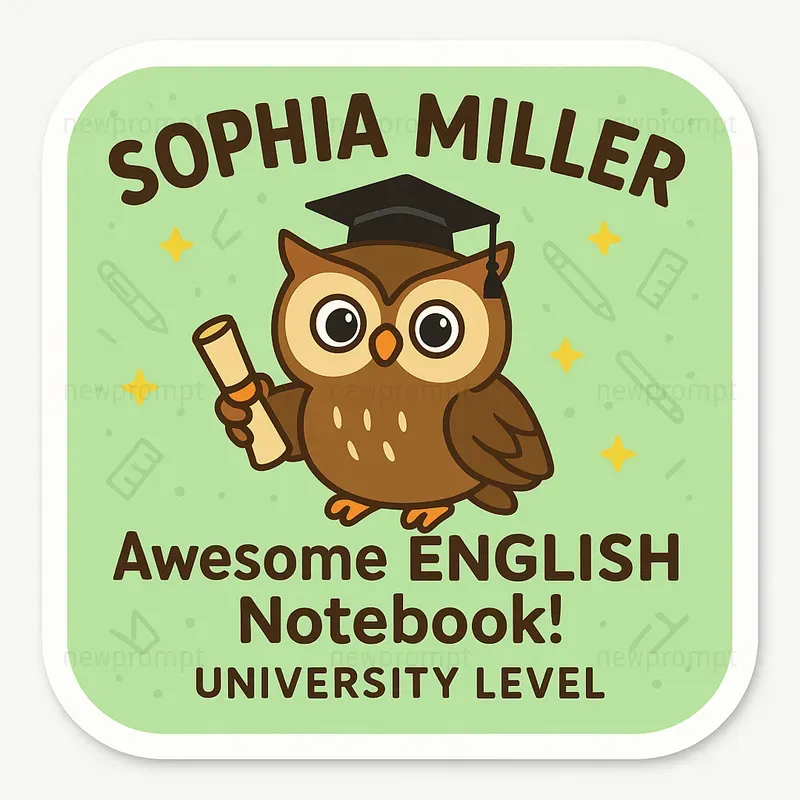 Personalized Academic Sticker Designs