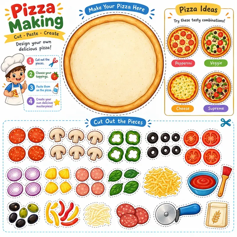 Build Play Food Printables