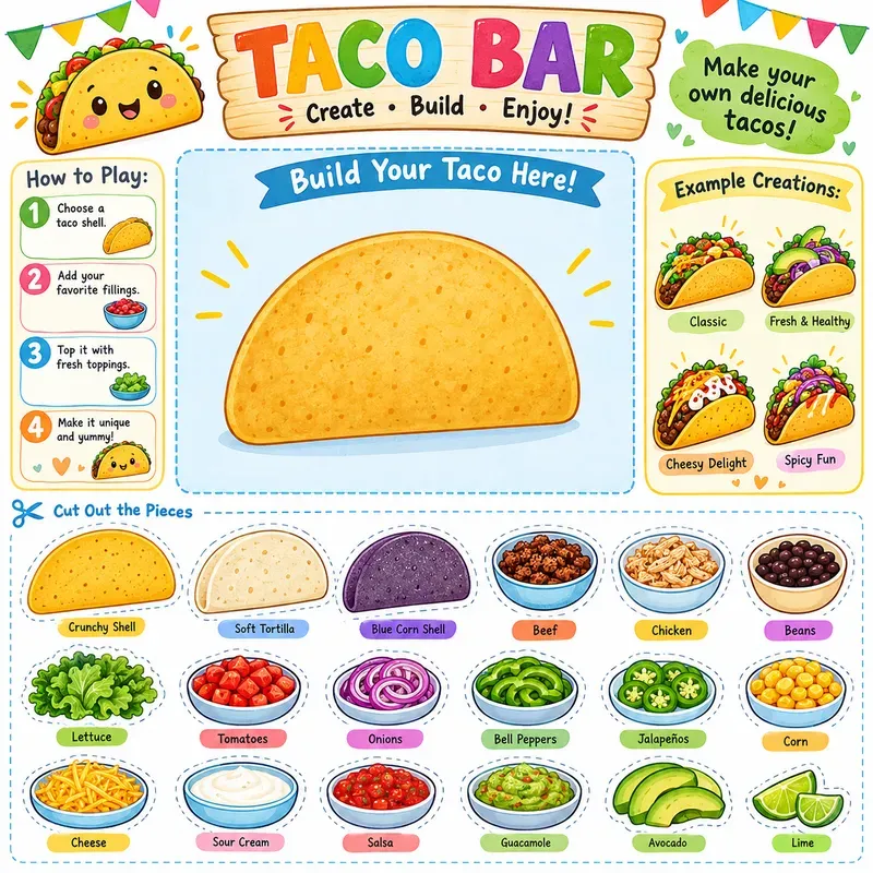 Build Play Food Printables