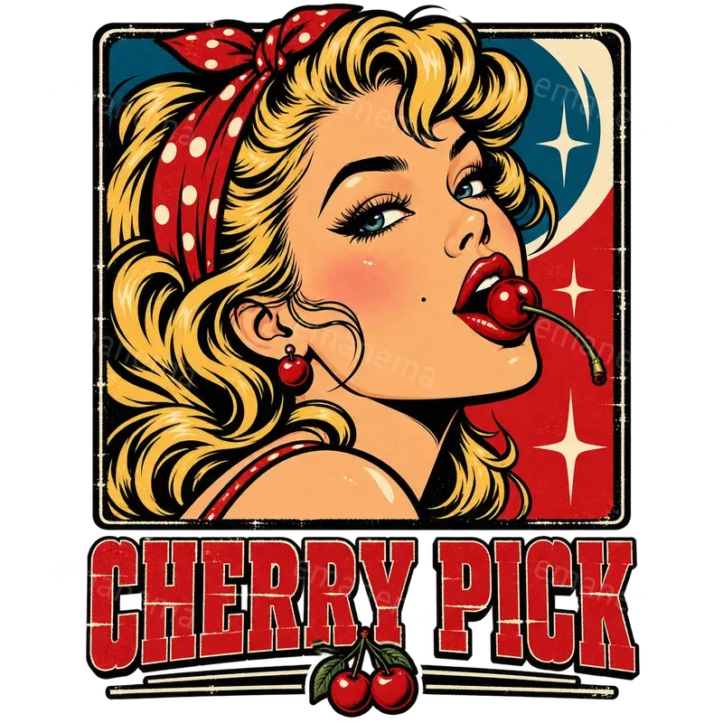 Retro Pin Up Pop Art Tshirt Graphics