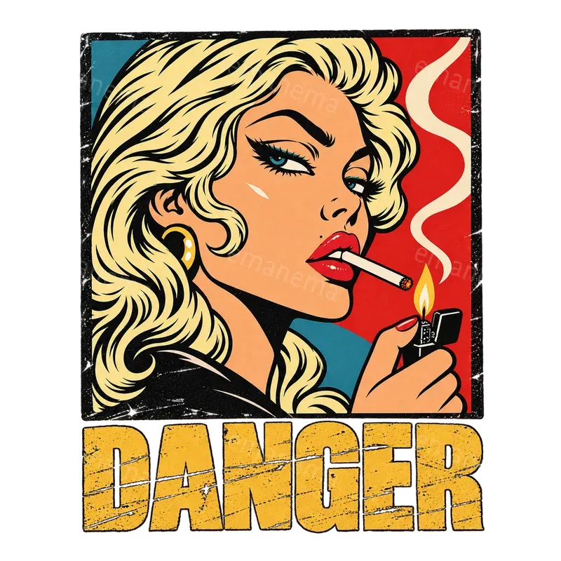 Retro Pin Up Pop Art Tshirt Graphics
