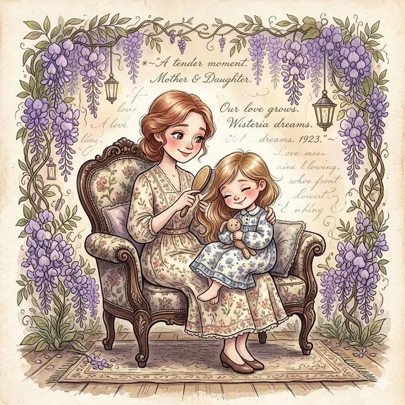 Cute Victorian Mixed Media Portraits