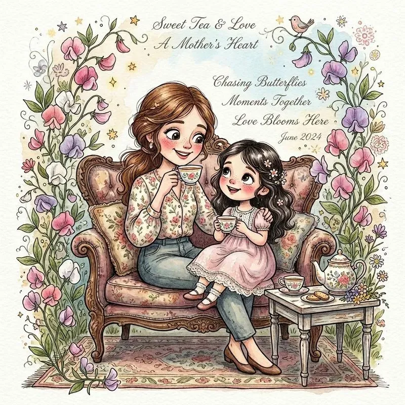 Cute Victorian Mixed Media Portraits