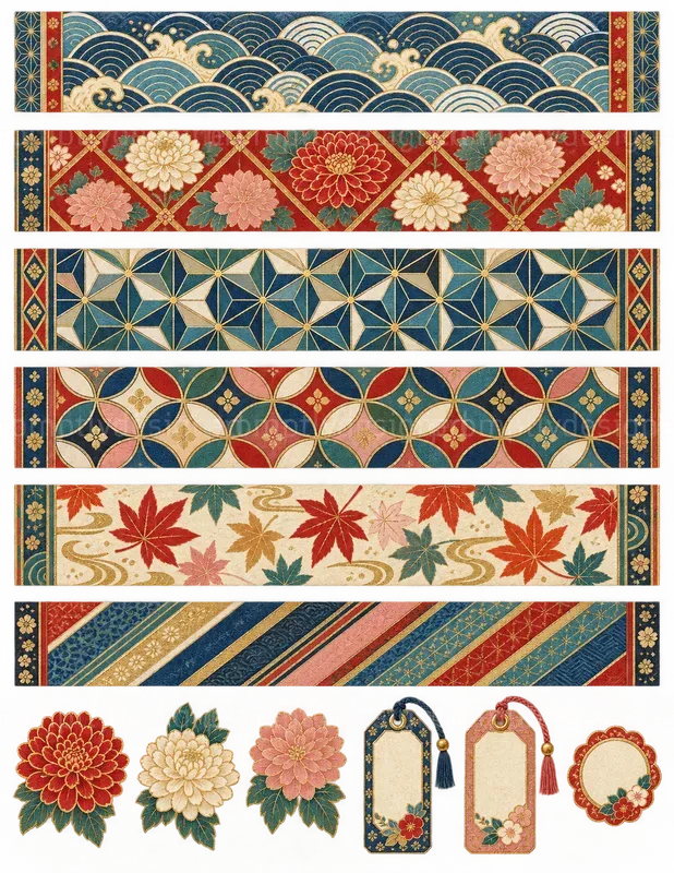 Kimono Textile Bands