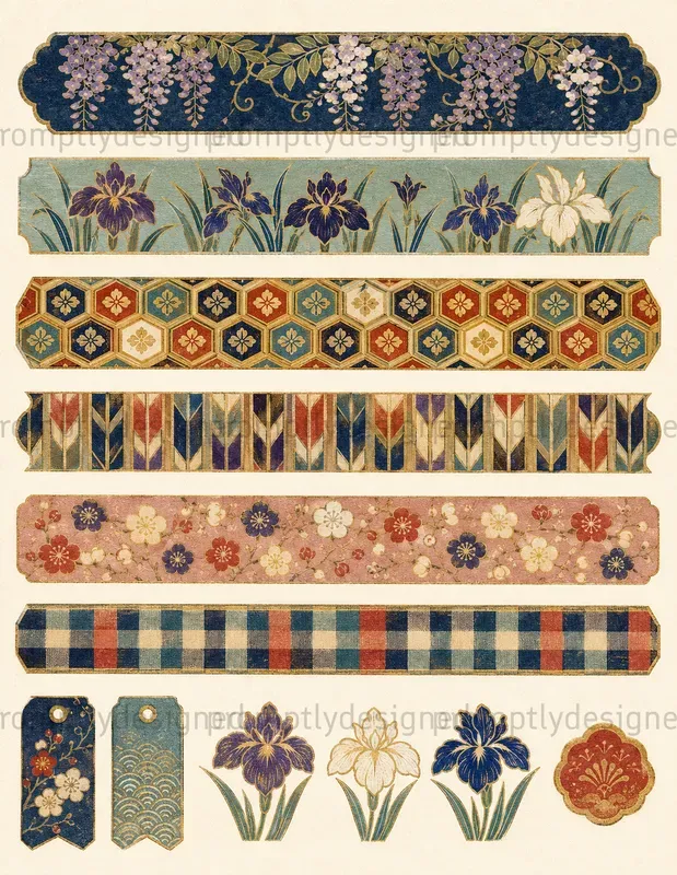 Kimono Textile Bands
