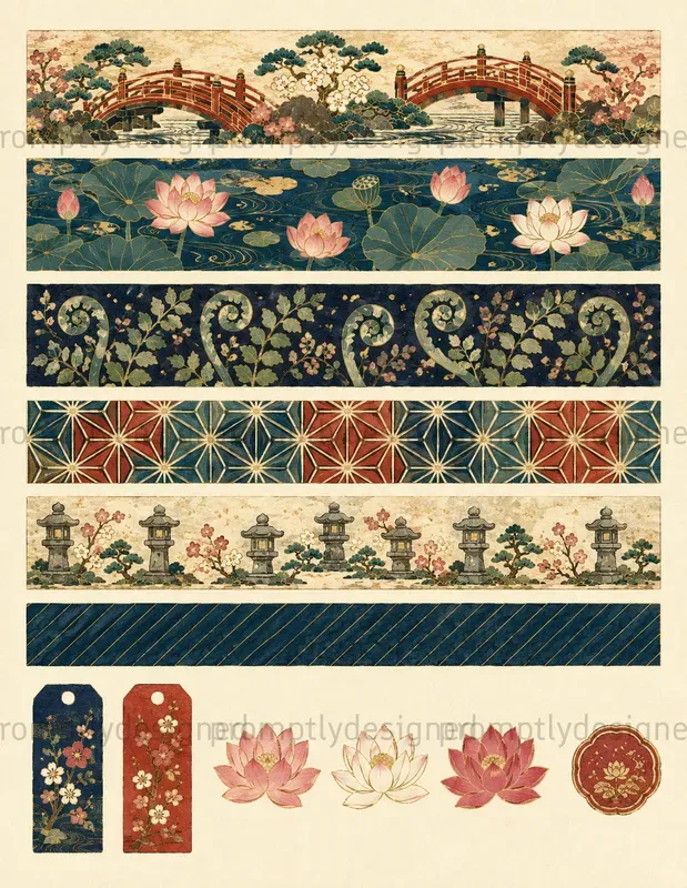 Kimono Textile Bands