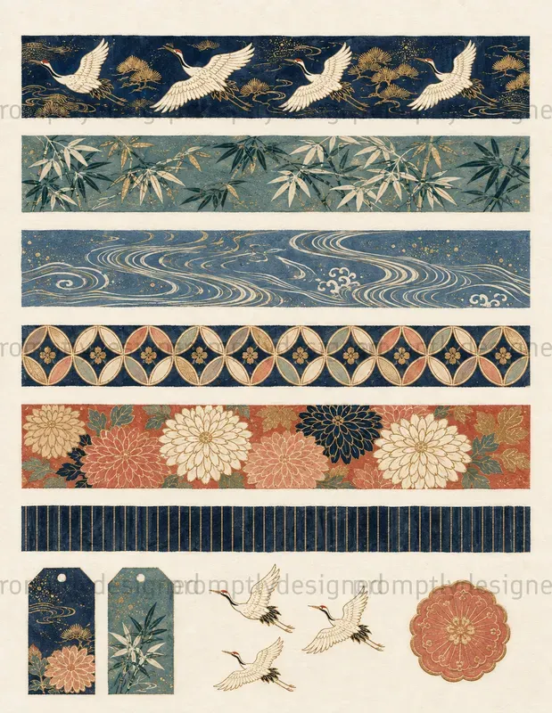 Kimono Textile Bands