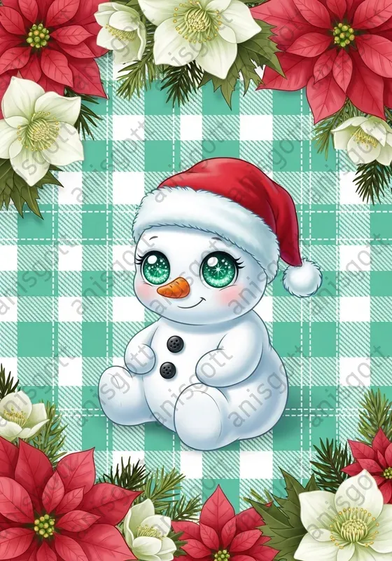 Sugar Mint Christmas Kawaii Art Posters