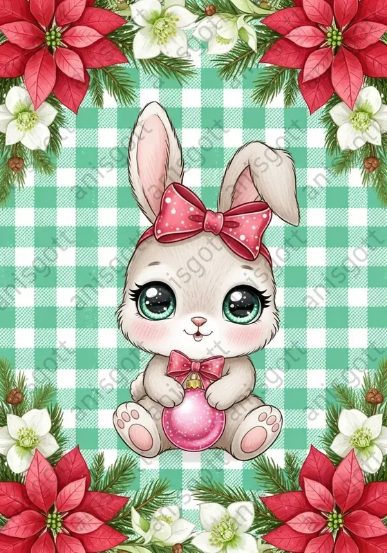 Sugar Mint Christmas Kawaii Art Posters