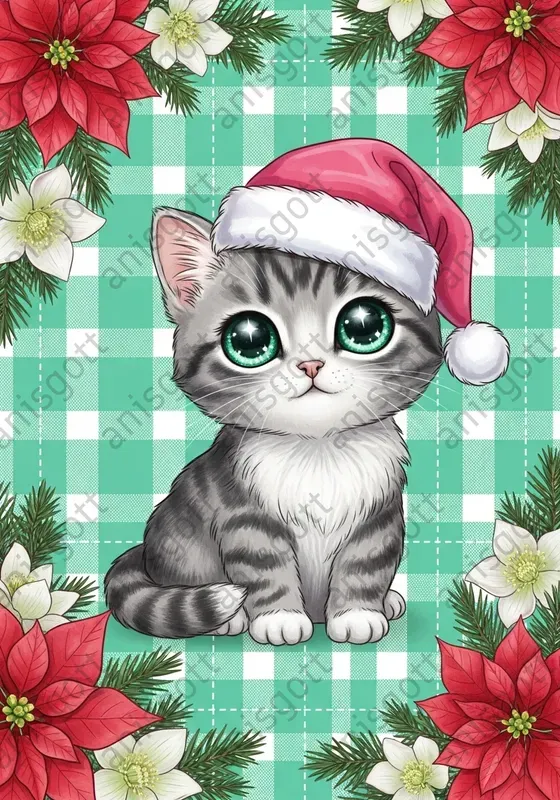 Sugar Mint Christmas Kawaii Art Posters