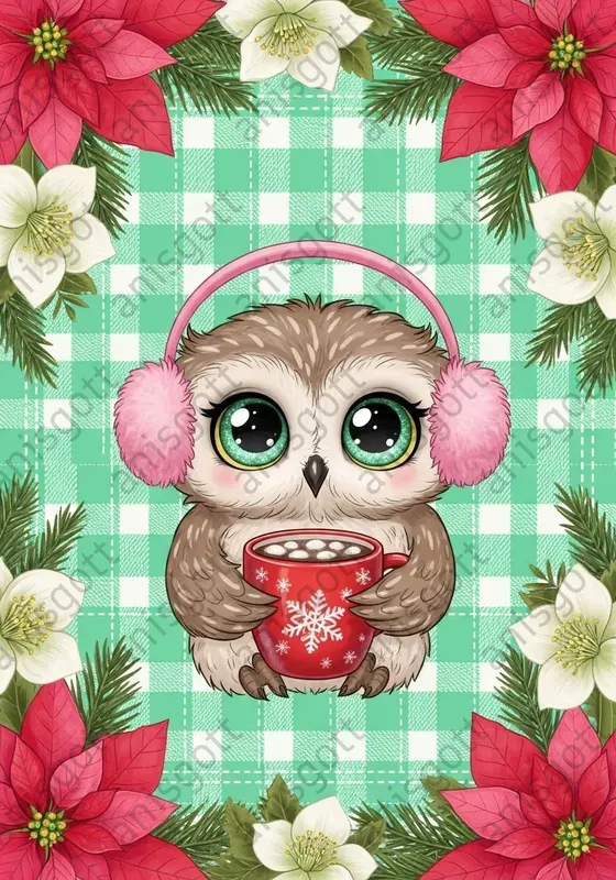Sugar Mint Christmas Kawaii Art Posters