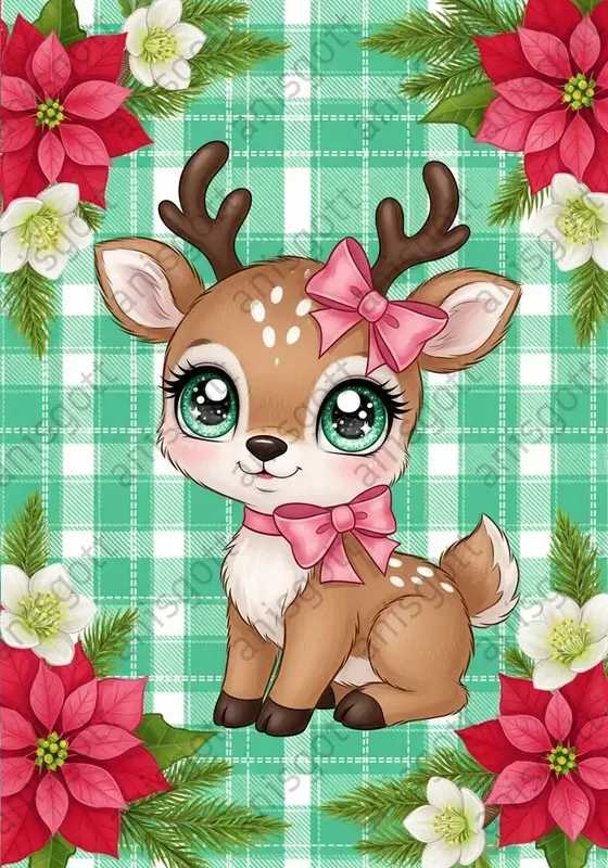 Sugar Mint Christmas Kawaii Art Posters