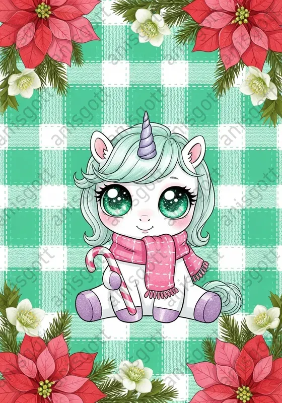 Sugar Mint Christmas Kawaii Art Posters