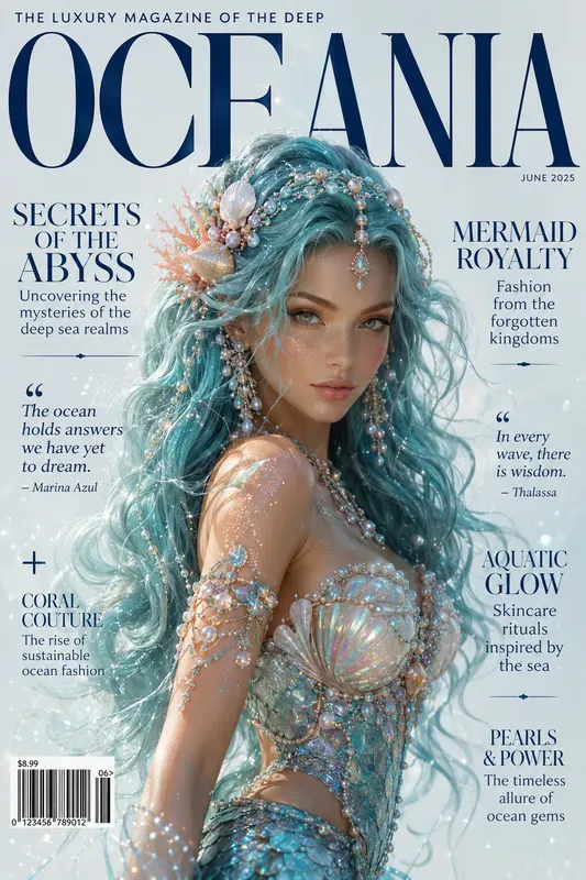 Fantasy 3D Editorial Magazine Covers