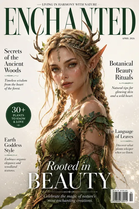 Fantasy 3D Editorial Magazine Covers