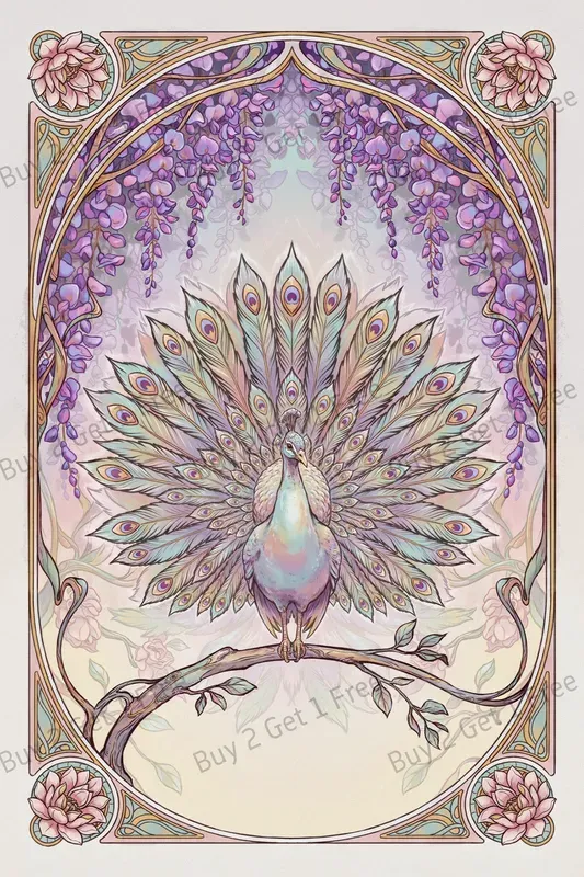 Opaline Mirage Art Nouveau Dreams