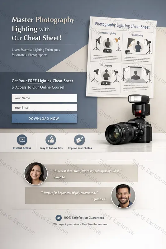 High End Email Capture Landing Pages