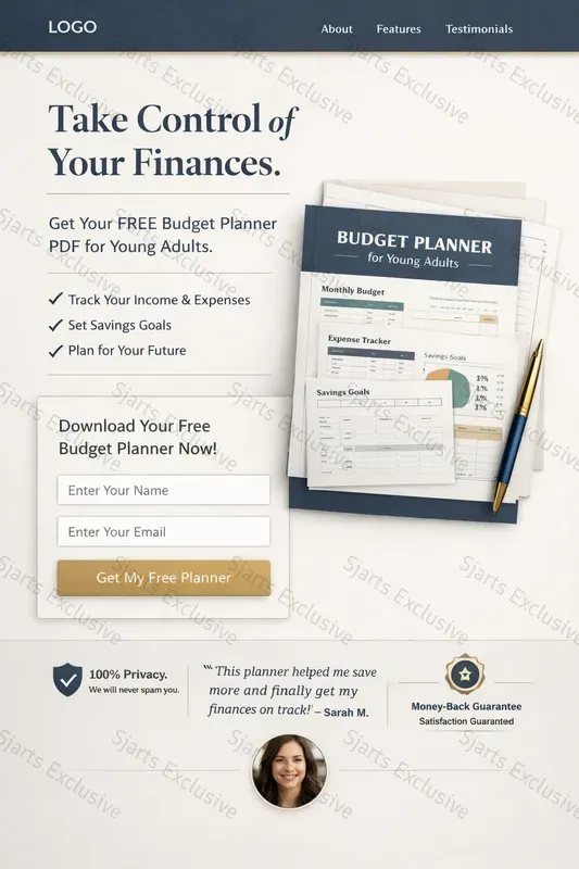 High End Email Capture Landing Pages