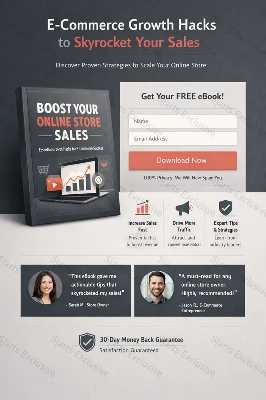 High End Email Capture Landing Pages
