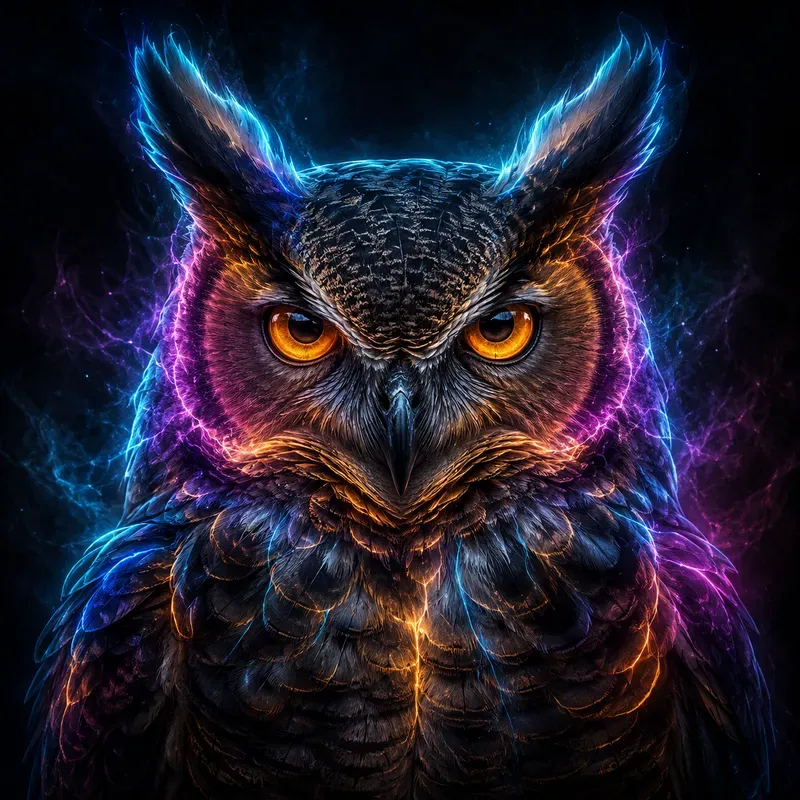 Neon Wildlife Auras