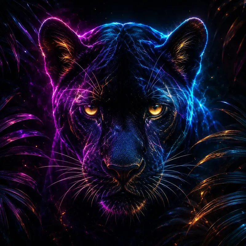 Neon Wildlife Auras