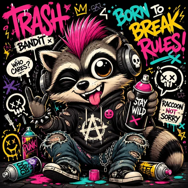 Street Chaos Cartoon Mascots