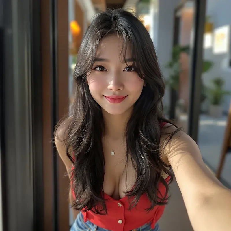 Beautiful Instagram Models Take Selfies